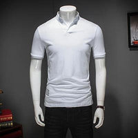 Summer Fashion Men's T Shirt Casual Patchwork Short Sleeve T Shirt Mens Clothing Trend Casual Slim Fit Hip-Hop Top Tees 5XL - Hig4dm