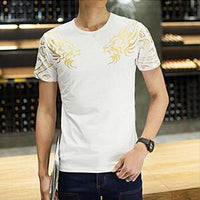 Summer Fashion Men's T Shirt Casual Patchwork Short Sleeve T Shirt Mens Clothing Trend Casual Slim Fit Hip-Hop Top Tees 5XL - Hig4dm