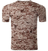 Camouflage Shirt Quick Dry Breathable Tights Army Tactical T-shirt Mens Compression T Shirt Fitness Summer Bodybulding