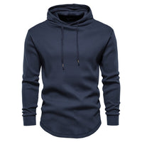 AIOPESON Cotton Streetwear Hoodies Men Casual Hip Hop Solid Color Waffle Pullover Sweatshirt Men New Autumn Simple Hoodie Male