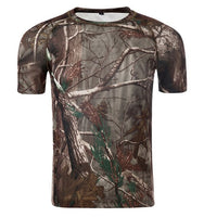 Camouflage Shirt Quick Dry Breathable Tights Army Tactical T-shirt Mens Compression T Shirt Fitness Summer Bodybulding