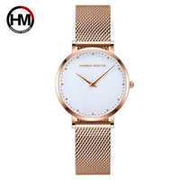 Women Watches Top Brand Luxury Japan Quartz Movement Stainless Steel Sliver White Dial Waterproof Wristwatches relogio feminino - Hig4dm