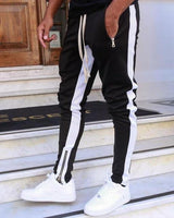 Mens Joggers Casual Pants Fitness Men Sportswear Tracksuit Bottoms Skinny Sweatpants Trousers Black Gyms Jogger Track Pants - Hig4dm