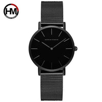 Japan Quartz Movement High Quality 36mm hannah Martin Women Stainless Steel Mesh Rose Gold Waterproof Ladies Watch Dropshipping - Hig4dm