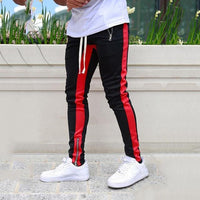 Mens Joggers Casual Pants Fitness Men Sportswear Tracksuit Bottoms Skinny Sweatpants Trousers Black Gyms Jogger Track Pants - Hig4dm