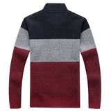 Winter Men's Jackets Thick Cardigan Coats Mens Brand Clothing Autumn Gradient knitted Zipper Coat