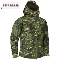 Mege Brand Clothing Autumn Men's Military Camouflage Fleece Jacket Army Tactical Clothing  Multicam Male Camouflage Windbreakers