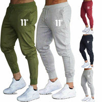 Hot sale solid casual Mens Casual Slim Fit Tracksuit Sports Solid Male Gym Cotton Skinny Joggers Sweat Casual Pants Trousers - Hig4dm