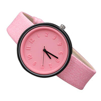 2020 Healthy Kids Girl Women Watches Unisex Simple Fashion Number Watches Quartz Canvas Belt Wrist Watch Ladies relogio feminino - Hig4dm