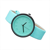 2020 Healthy Kids Girl Women Watches Unisex Simple Fashion Number Watches Quartz Canvas Belt Wrist Watch Ladies relogio feminino - Hig4dm