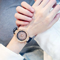 2019 Women Watches Bracelet set Starry Sky Ladies Bracelet Watch Casual Leather Quartz Wristwatch Clock Relogio Feminino - Hig4dm