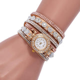 Korean Velvet Bracelet watch Luxury Full Diamond Watch Retro Style Ladies Round Long Quartz Watch HOT SALE - Hig4dm