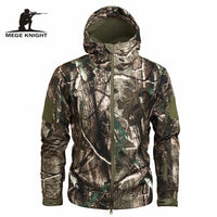 Mege Brand Clothing Autumn Men's Military Camouflage Fleece Jacket Army Tactical Clothing  Multicam Male Camouflage Windbreakers