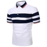 Men Polo Men Shirt Short Sleeve Polo Shirt Contrast Color Polo New Clothing Summer Streetwear Casual Fashion Men tops - Hig4dm