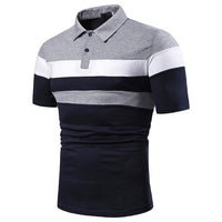 Men Polo Men Shirt Short Sleeve Polo Shirt Contrast Color Polo New Clothing Summer Streetwear Casual Fashion Men tops - Hig4dm