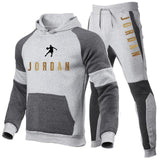 New Fashion Mens Clothing Pullovers Sweater Cotton Men Tracksuits Hoodie Two Pieces + Pants Sports Shirts Fall Winter Track suit - Hig4dm