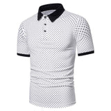 Men Polo Men Shirt Short Sleeve Polo Shirt Contrast Color Polo New Clothing Summer Streetwear Casual Fashion Men tops - Hig4dm