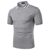 Men Polo Men Shirt Short Sleeve Polo Shirt Contrast Color Polo New Clothing Summer Streetwear Casual Fashion Men tops - Hig4dm