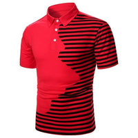 Men Polo Men Shirt Short Sleeve Polo Shirt Contrast Color Polo New Clothing Summer Streetwear Casual Fashion Men tops - Hig4dm