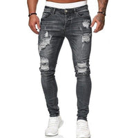 Mens Jeans Hip Hop Black Blue Cool Skinny Ripped Stretch Slim Elastic Denim Pants Large Size For Male Casual jogging jeans for m - Hig4dm