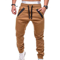 Hot sale solid casual Mens Casual Slim Tracksuit Sports Solid Male Gym Cotton Skinny Joggers Sweat Casual Pants Trousers