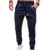 Hot sale solid casual Mens Casual Slim Tracksuit Sports Solid Male Gym Cotton Skinny Joggers Sweat Casual Pants Trousers